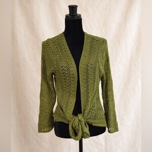 dressbarn Olive Green Women's Cardigan